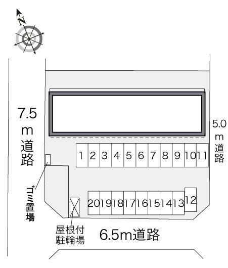 堀割(31712)の駐車配置図