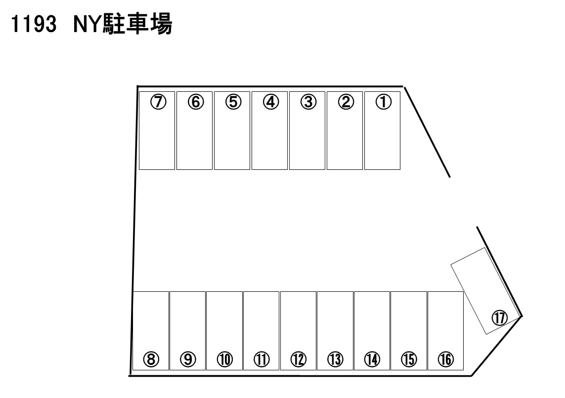 ＮＹパーキングの駐車配置図