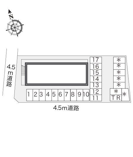ペアグレイス(13111)の駐車配置図