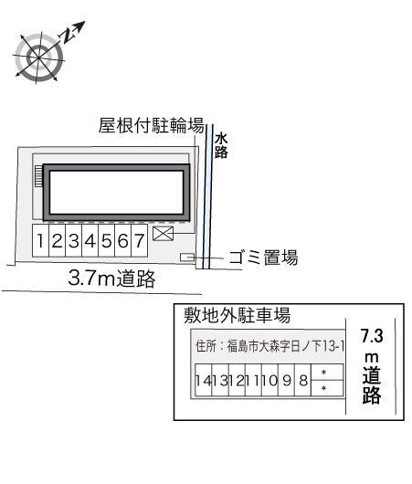 ＭｉｎａＦｕｋｕ(34021)の駐車配置図