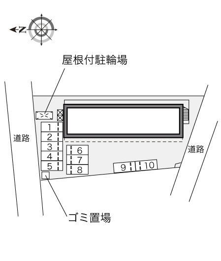 ウィル８８(17868)の駐車配置図