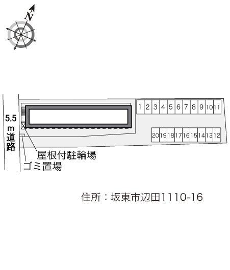 プリウス(34875)　敷地外駐車場の駐車配置図