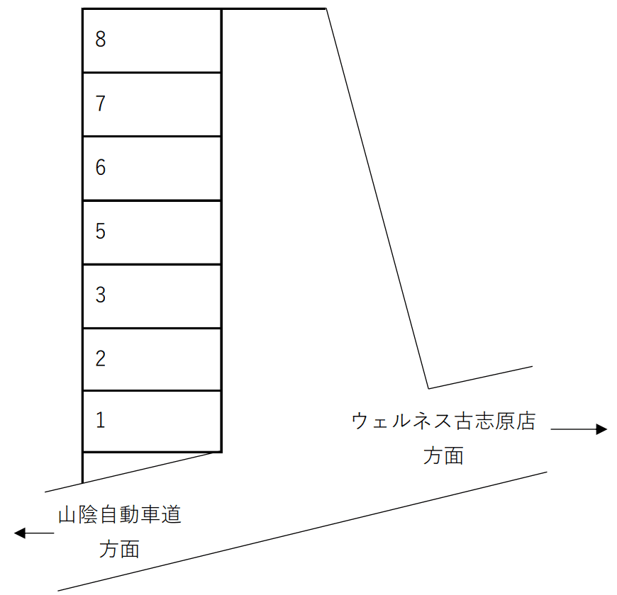 仲間駐車場の駐車配置図