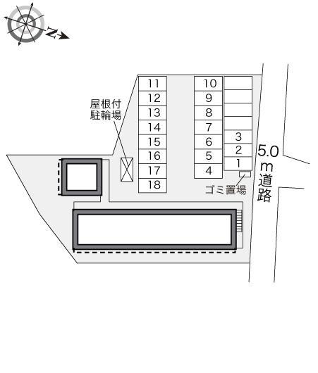 カメリア(33143)の駐車配置図