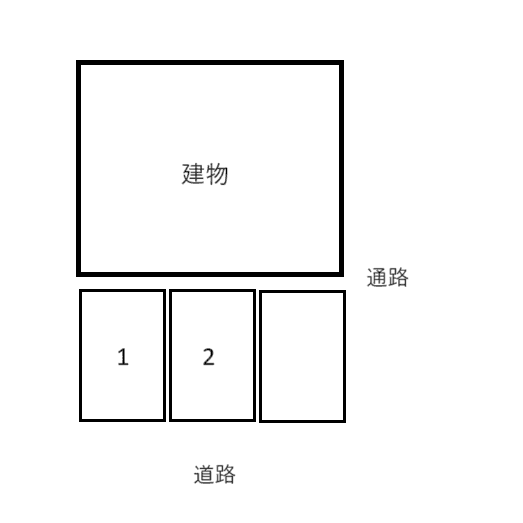 マリンハイツの駐車配置図