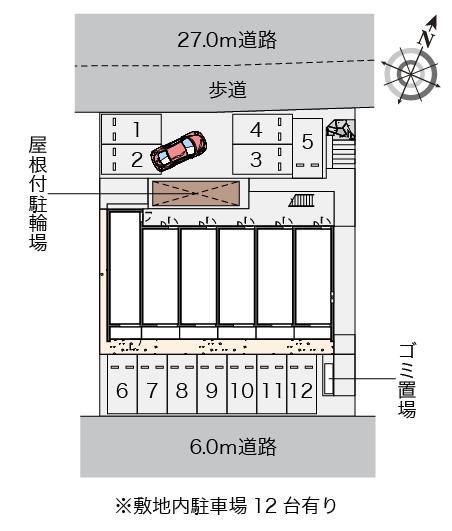 クレイノＦＯＲＥＴⅢ(59011)の駐車配置図