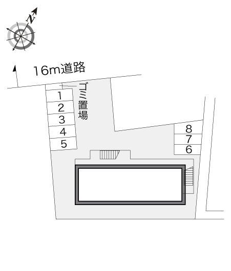 シェーン(13117)の駐車配置図