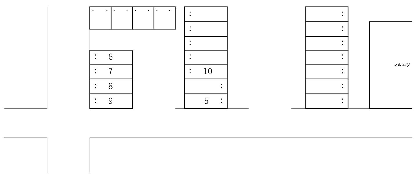 伊藤駐車場の駐車配置図