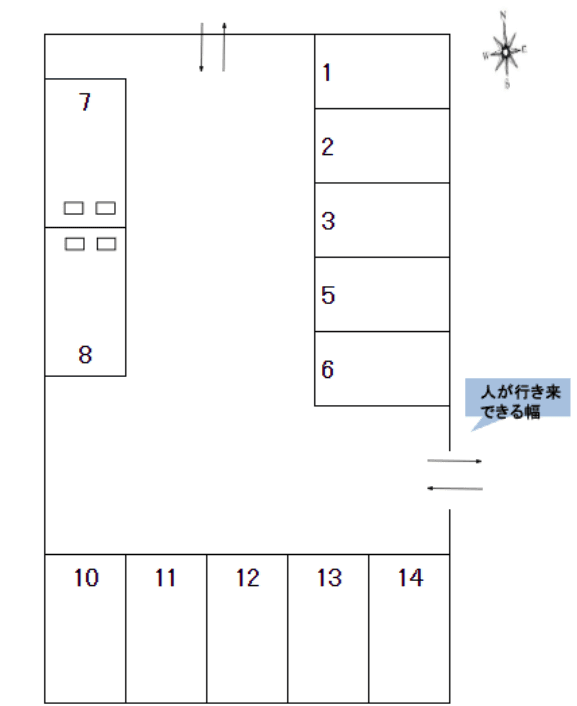 J-364の駐車配置図
