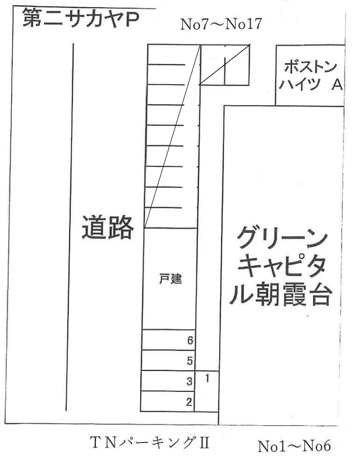 ＴＮパーキングⅡの駐車配置図