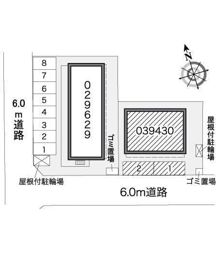 アムールⅡ(39430)の駐車配置図