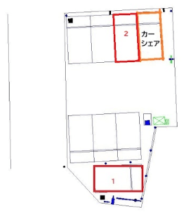 川口芝中田第１の駐車配置図