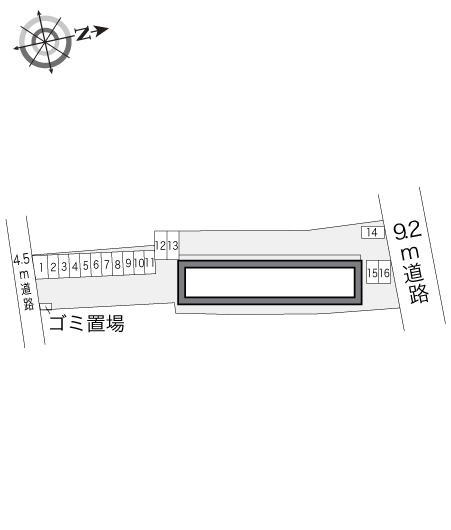 ジェラルディン(20884)の駐車配置図