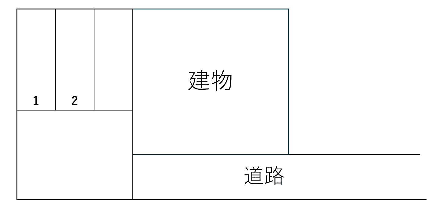 竹原月極駐車場の駐車配置図