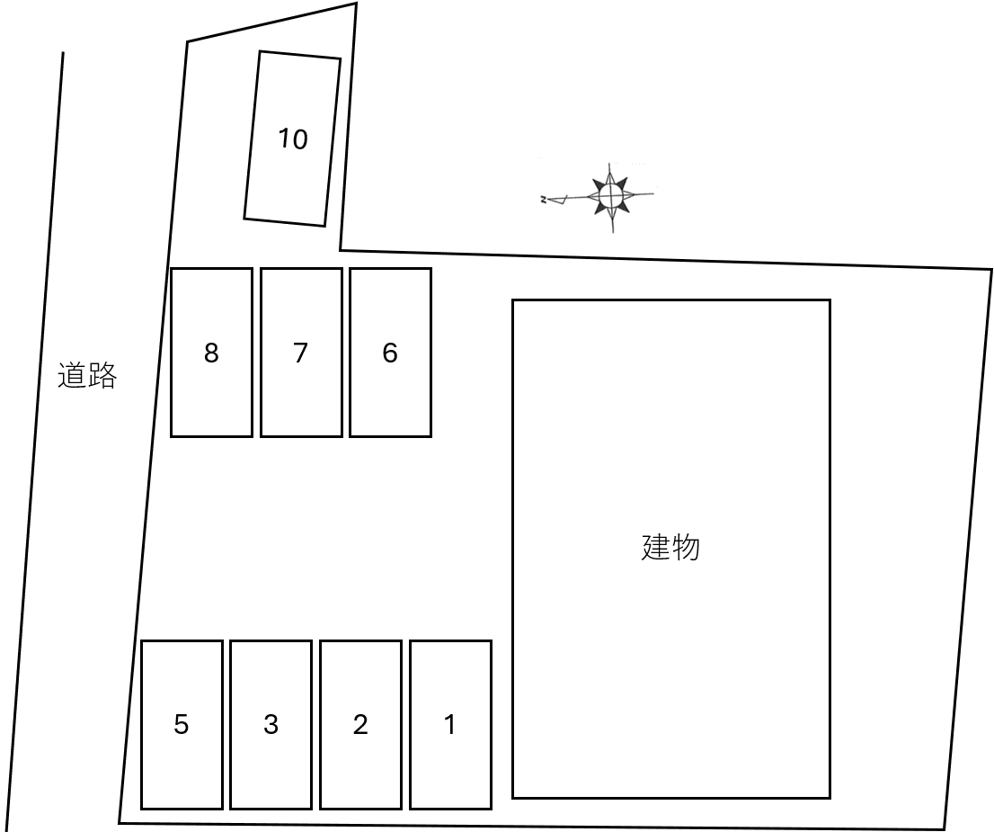 Ｒｈｙｔｈｍの駐車配置図