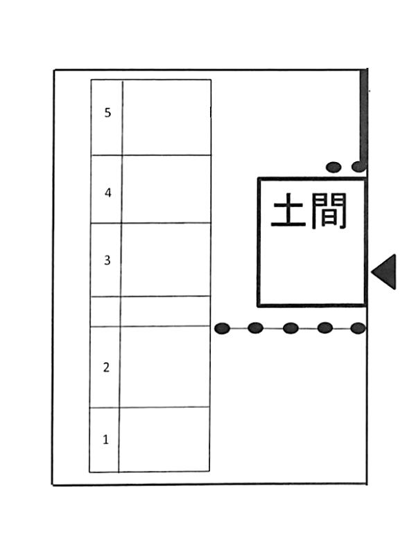 野口第３月極駐車場の駐車配置図