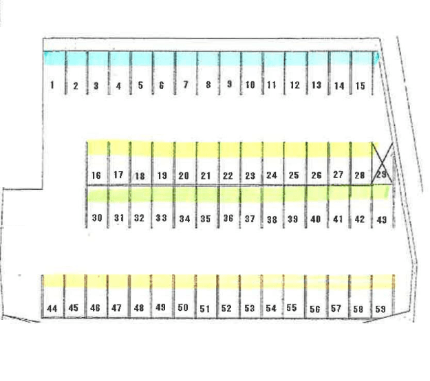 杉谷月極駐車場の駐車配置図