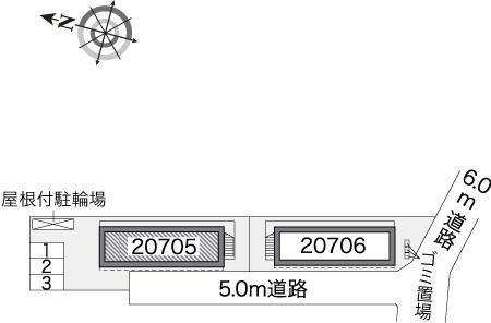フォレストⅡＡ(20705)の駐車配置図