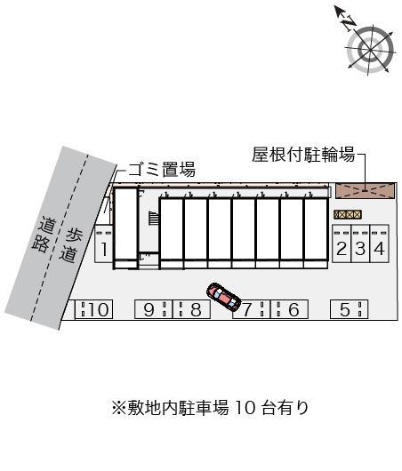 ミランダキャッスル(57543)の駐車配置図