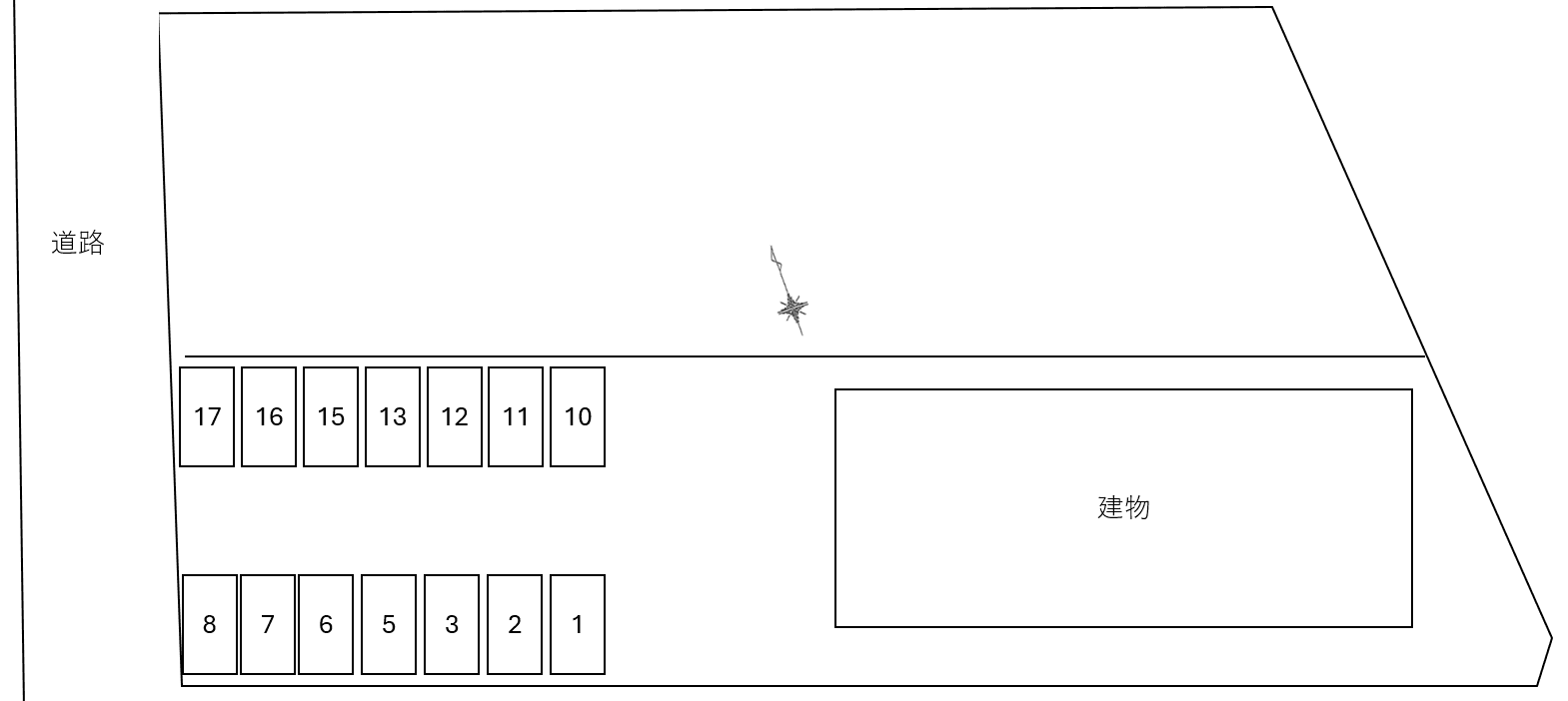 Ｏｕｅｓｔ　Ｃｏｌｌｉｎｅの駐車配置図
