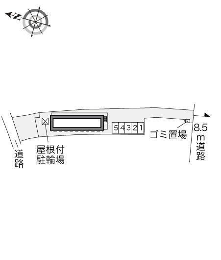 ヒルサイド(28923)の駐車配置図