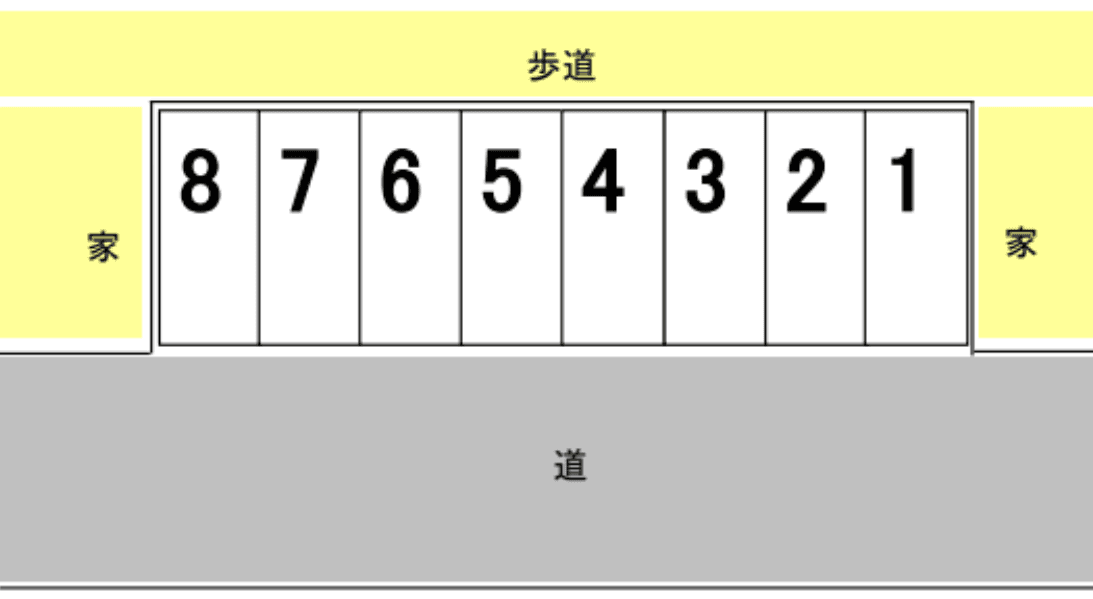 萱島本町駐車場の駐車配置図