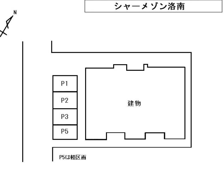 シャーメゾン洛南の駐車配置図