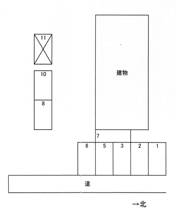グランドハイツ万葉の駐車配置図