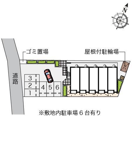 ヴィラ　アゼリア(55538)の駐車配置図