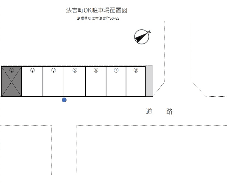 法吉町OK駐車場の駐車配置図