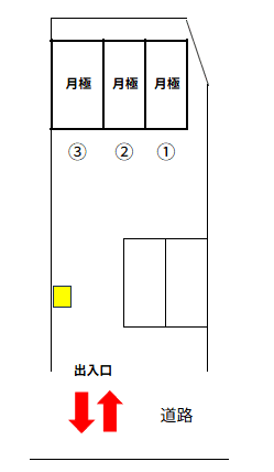 東大和立野第３の駐車配置図