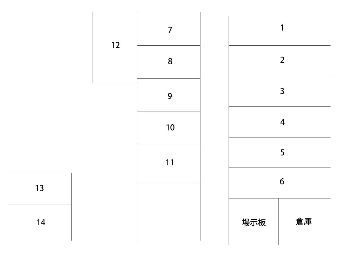 ｸﾞﾛｰﾘｰ筑紫野の駐車配置図