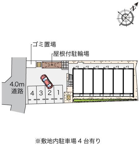 クレイノ空港南Ⅳ(58407)の駐車配置図