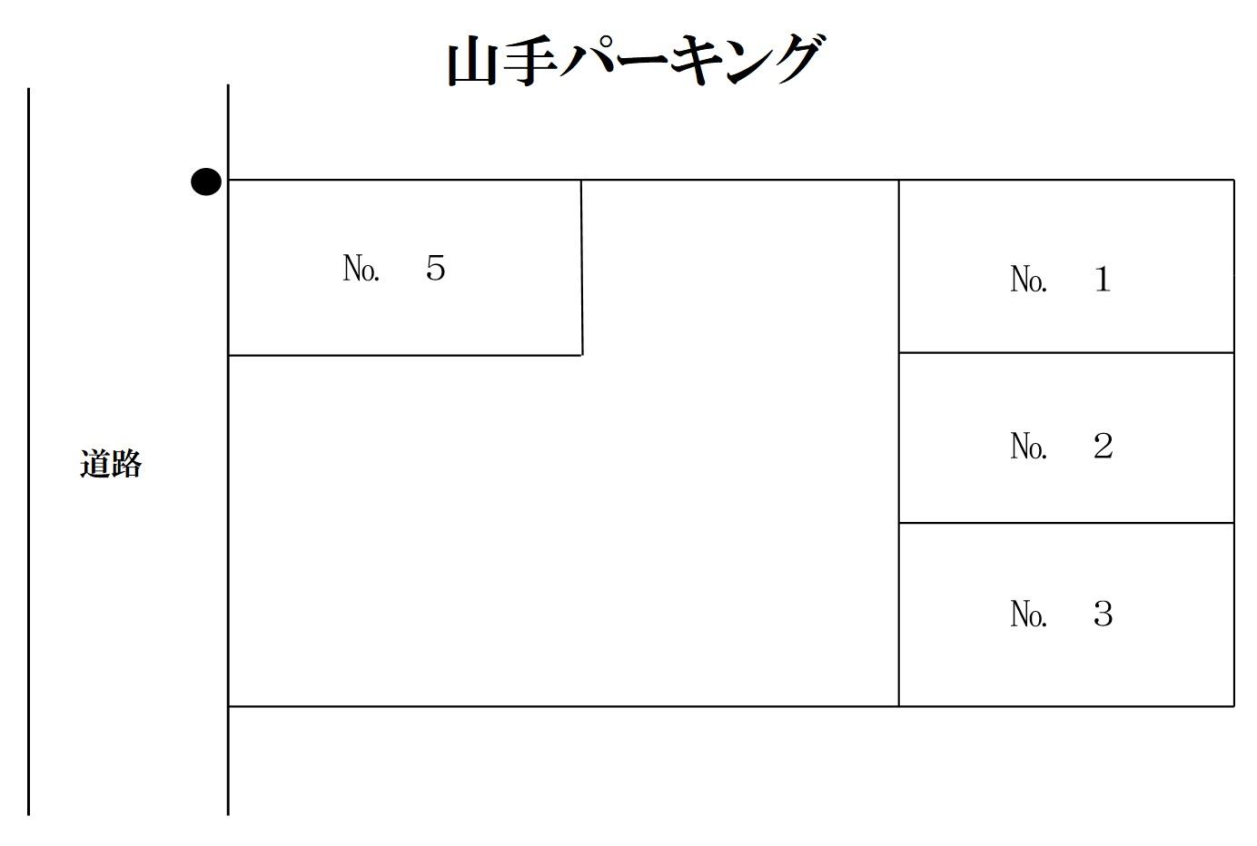 山手パーキングの駐車配置図
