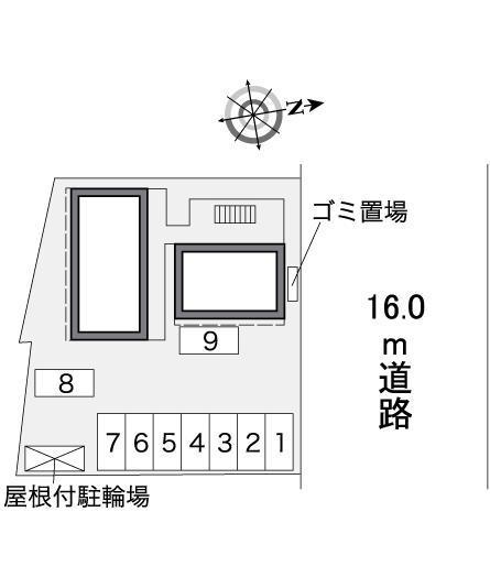 はなみずき　Ⅲ(36529)の駐車配置図