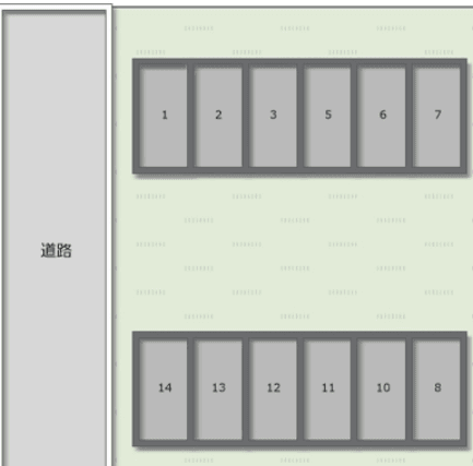久里浜８丁目駐車場の駐車配置図