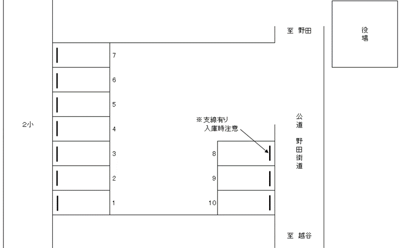 P-137駐車場（小2）の駐車配置図