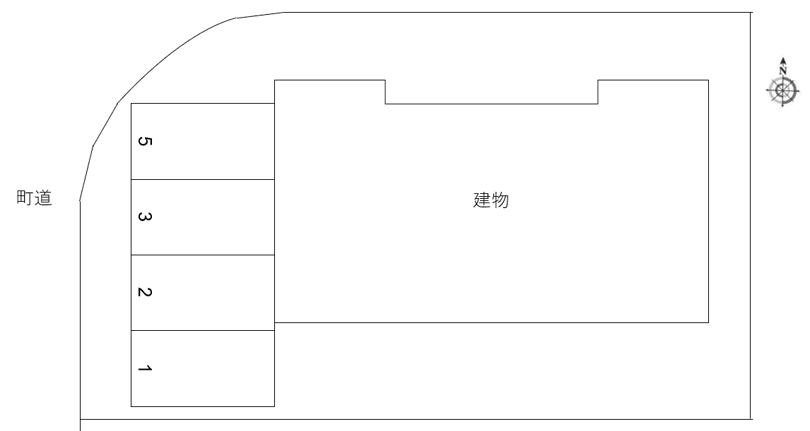 クレール シェソワの駐車配置図