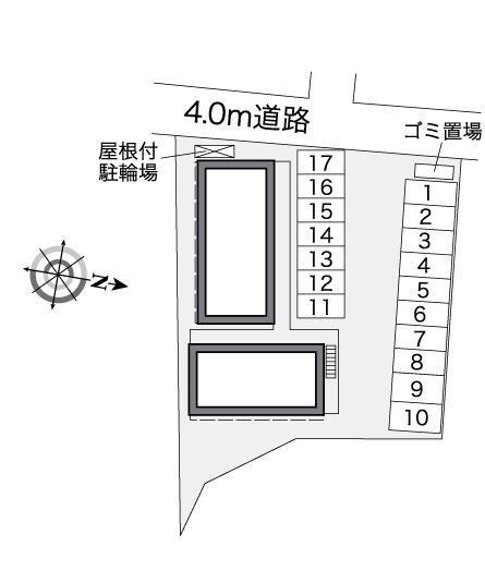 グリーンタイズ(37863)の駐車配置図
