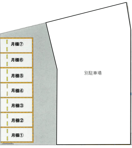 勝田泉町第三の駐車配置図