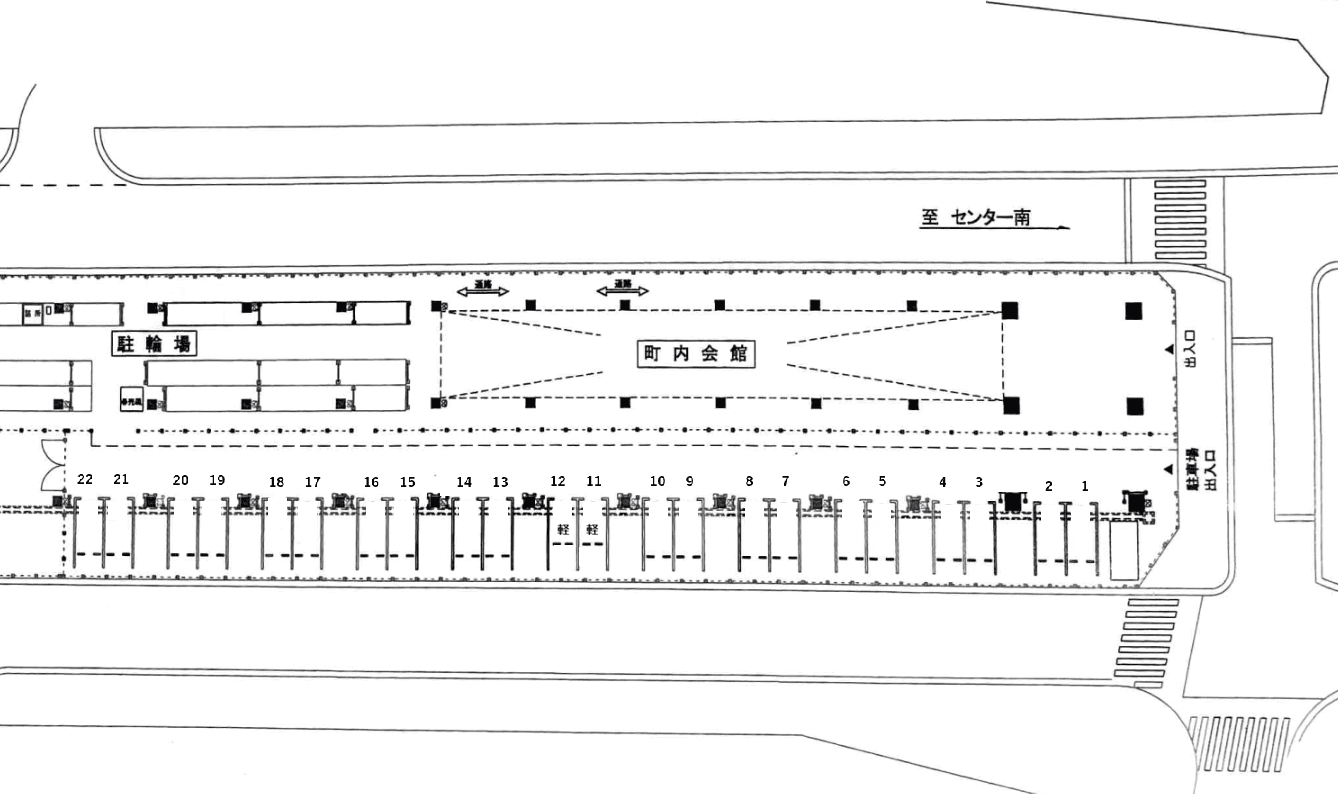 【TD】川和町駅駐車場の駐車配置図