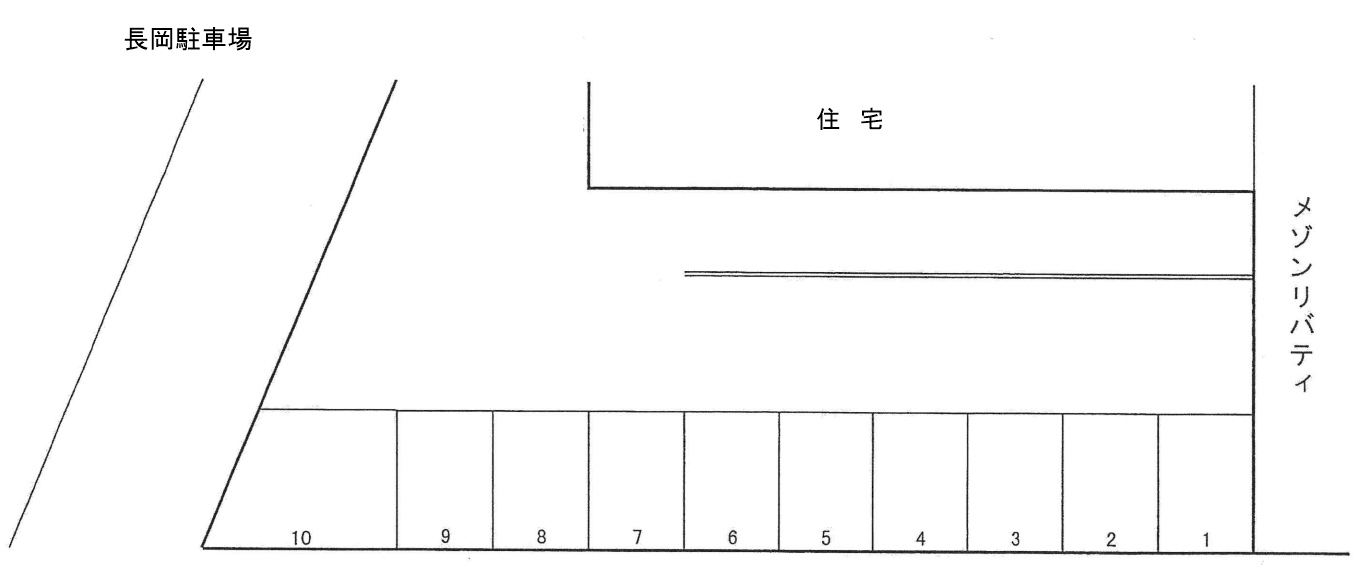 長岡駐車場の駐車配置図