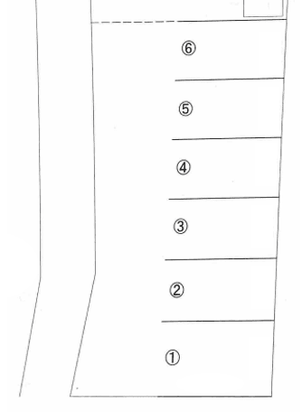 森広（西長戸）駐車場の駐車配置図