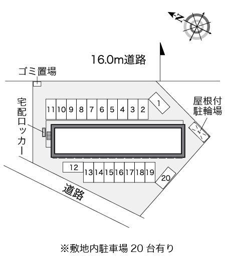 檜木並(27497)の駐車配置図