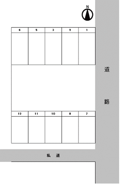 SK-1駐車場の駐車配置図