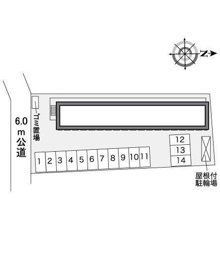 ソニックコート春日部(26063)の駐車配置図