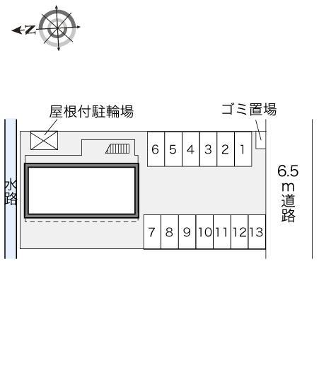 糸田橋南(23936)の駐車配置図