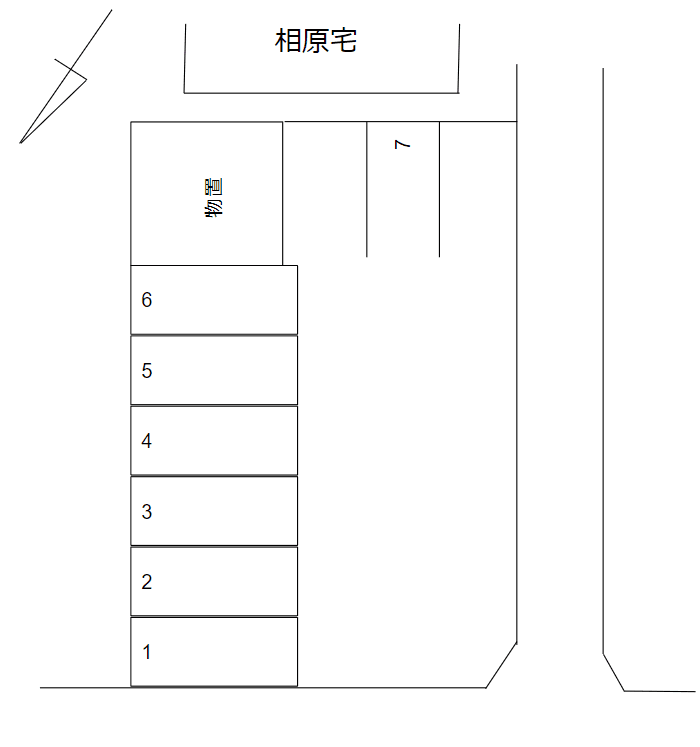 清山駐車場の駐車配置図