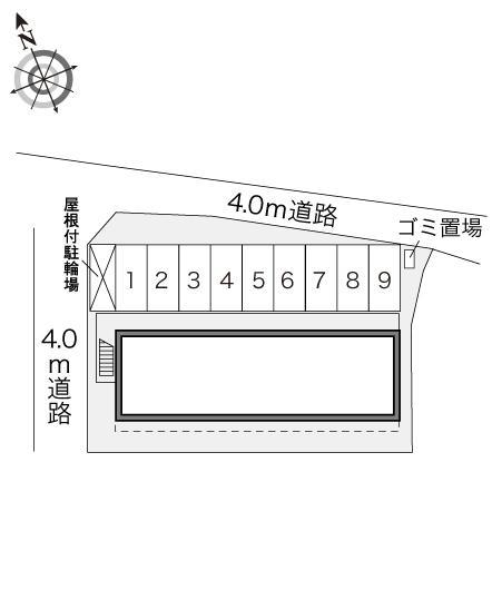 ラムール(24813)の駐車配置図