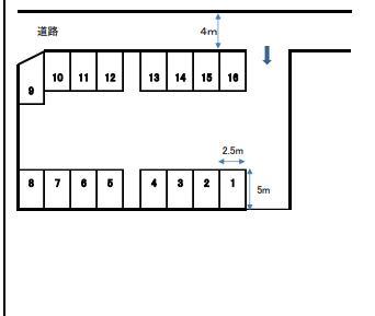 パーキング山本の駐車配置図
